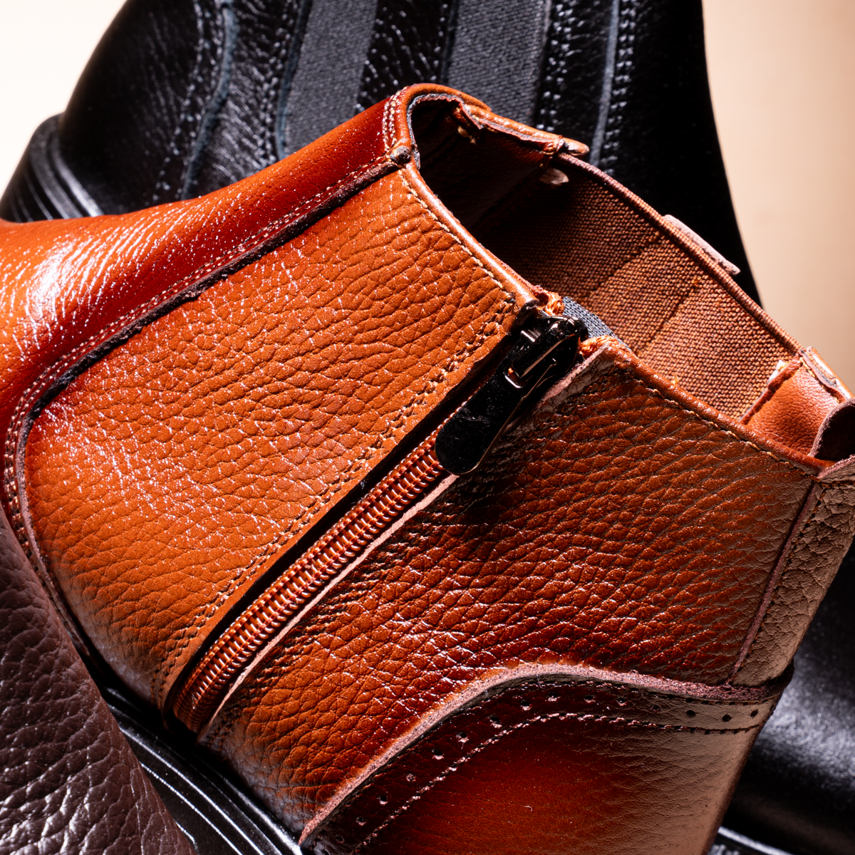 Premium Leather Half Boot