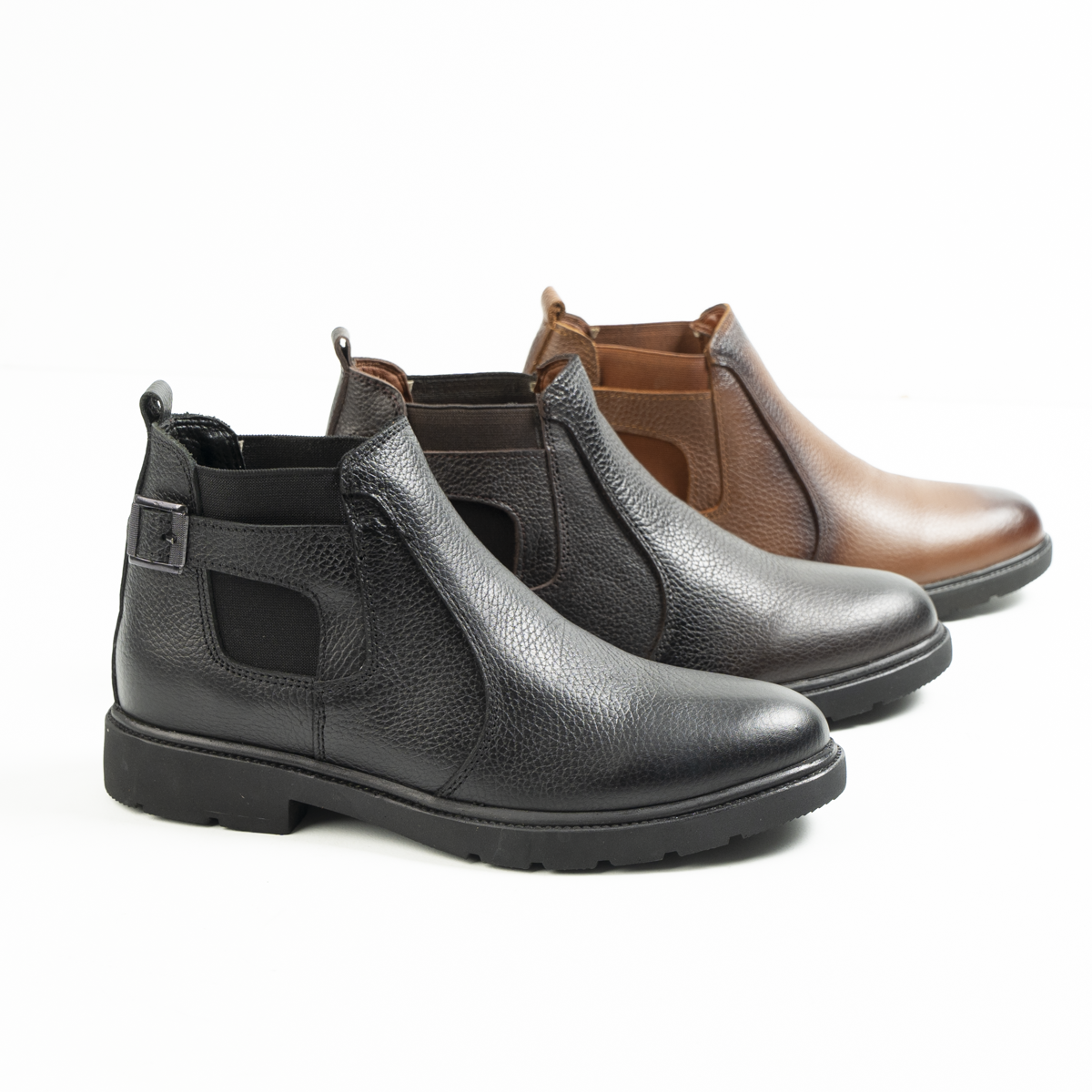 Genuine Leather Half Boots - H10